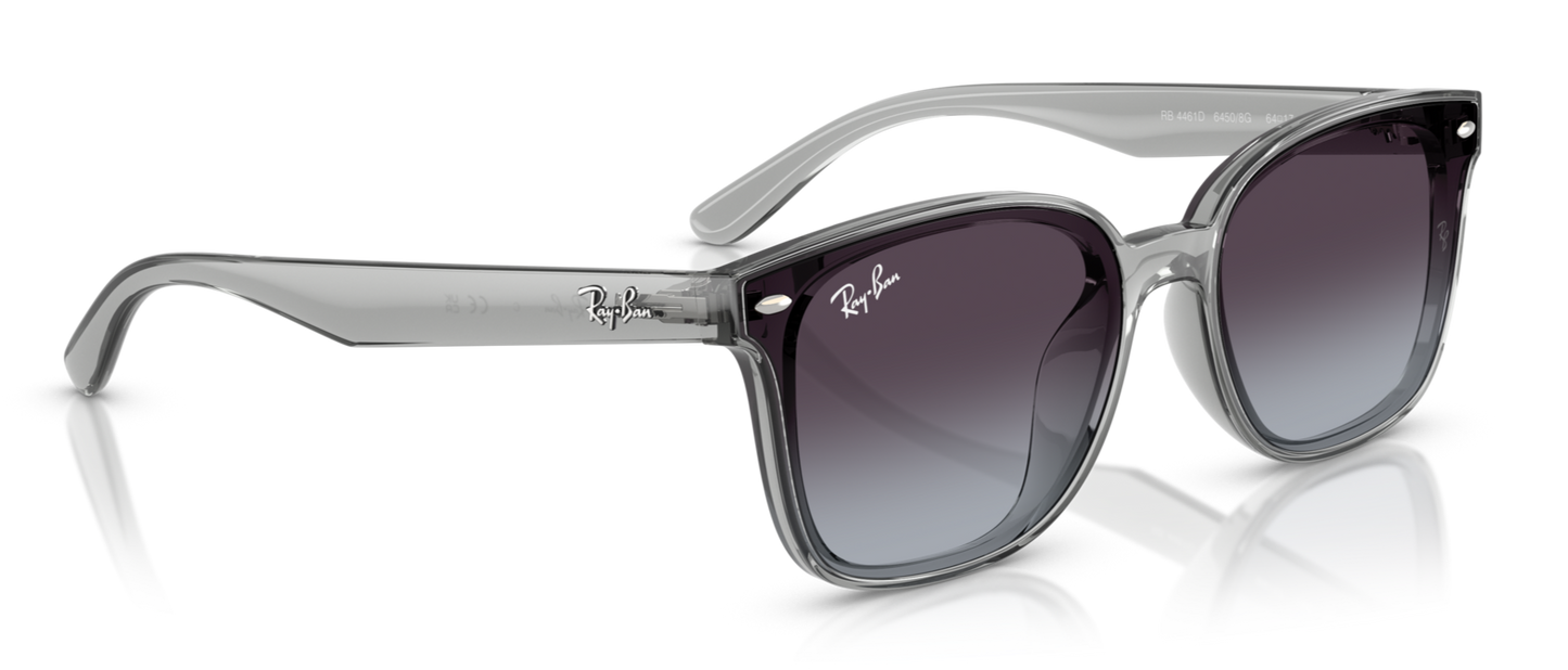 Ray-Ban 4461D Polished Transparent Grey Grey Gradient (4461D 64508G)