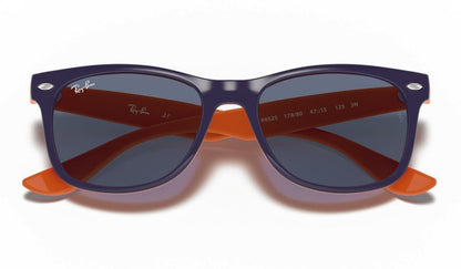 Ray-Ban Junior New Wayfarer 9052 Blue on Orange Blue (9052 178/80)