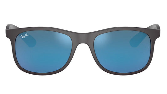 Ray-Ban Junior Andy 9062 Matte Black Blue Mirror (9062S 701355)