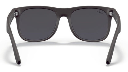 Ray-Ban Junior Justin 9069 Matte Black Rubber Blue Mirror (9069 702855)