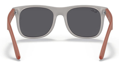 Ray-Ban Junior Justin 9069 Transparent Grey Red Rubber Dark Grey (9069 705987)