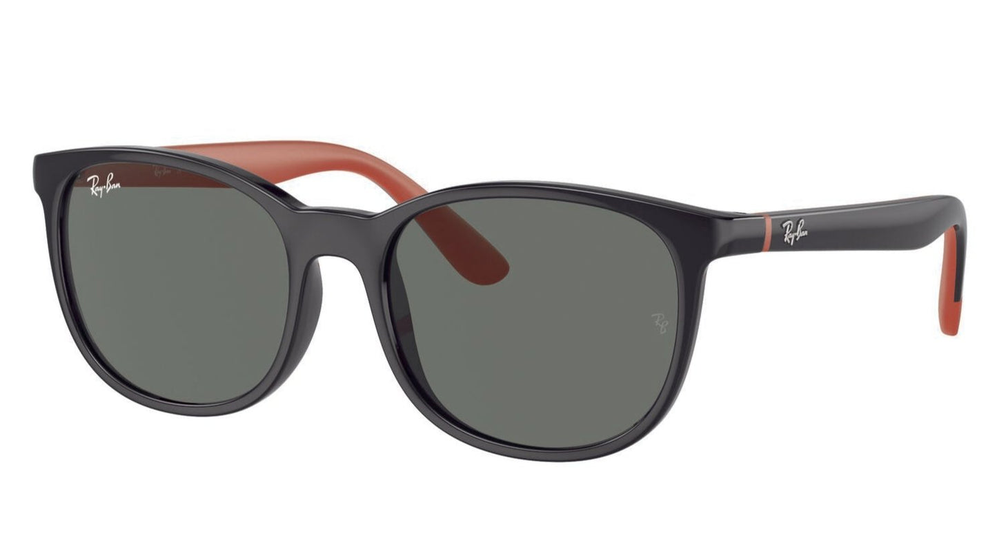 Ray-Ban Junior 9079 Black on Red Dark Green (9079 713171)