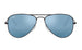 Ray-Ban Junior Aviator 9506 Matte Black Blue Mirror (9506 201/55)