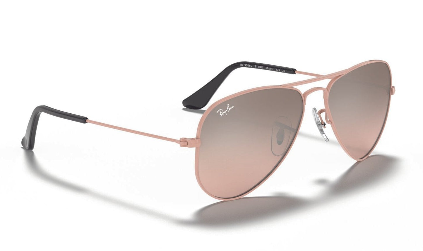 Ray-Ban Junior Aviator 9506 Pink Pink Mirror Silver Gradient (9506 211/7E)