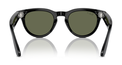 Ray-Ban Meta Headliner Polarised Shiny Black G15 Green (4009 601/9A)