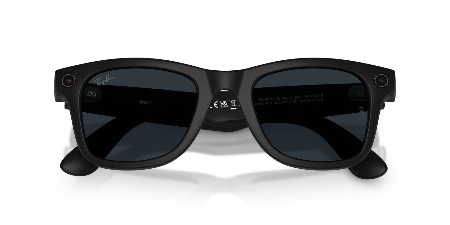 Ray-Ban 4012 Meta (Gen 2) Wayfarer Matte Black Clear/Grey Transitions RW4012 601S1Z (50)