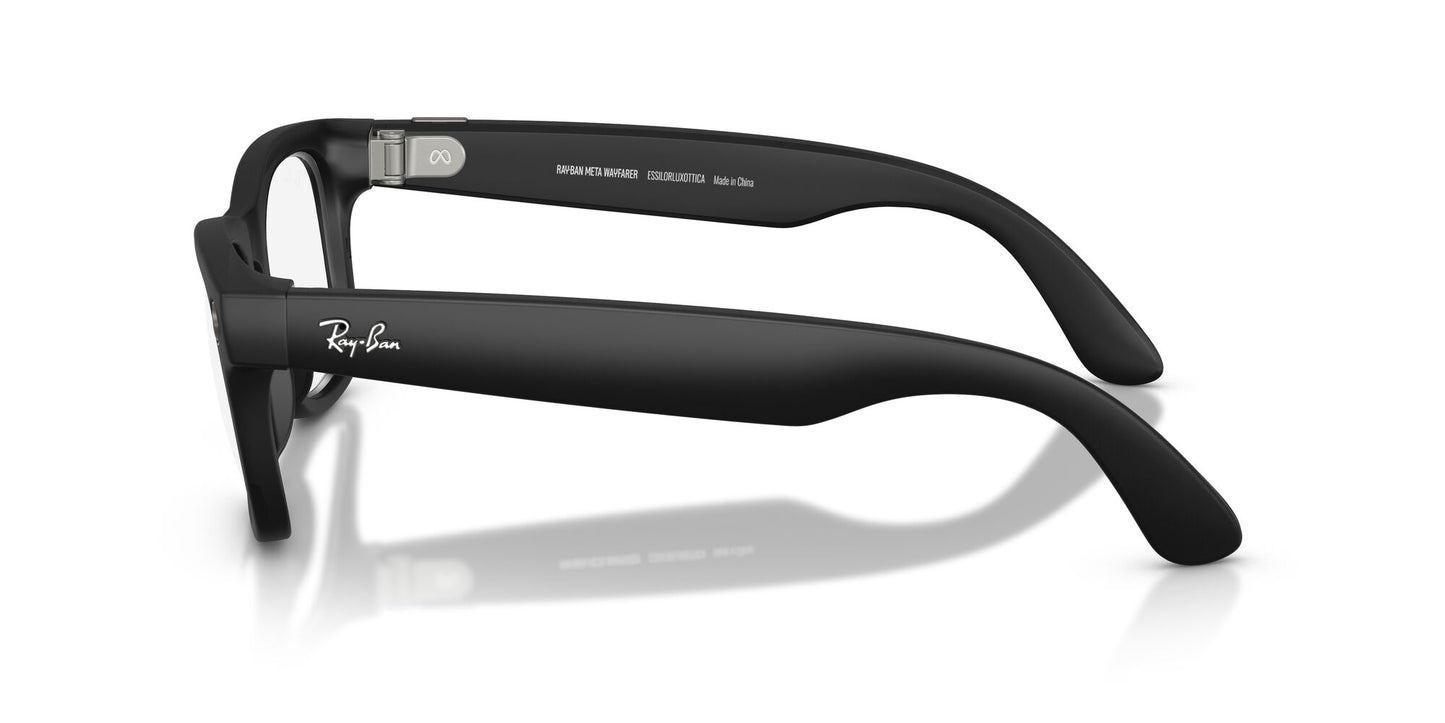 Ray-Ban 4012 Meta (Gen 2) Wayfarer Matte Black Clear/Blue Light RW4012 601SSB (53)