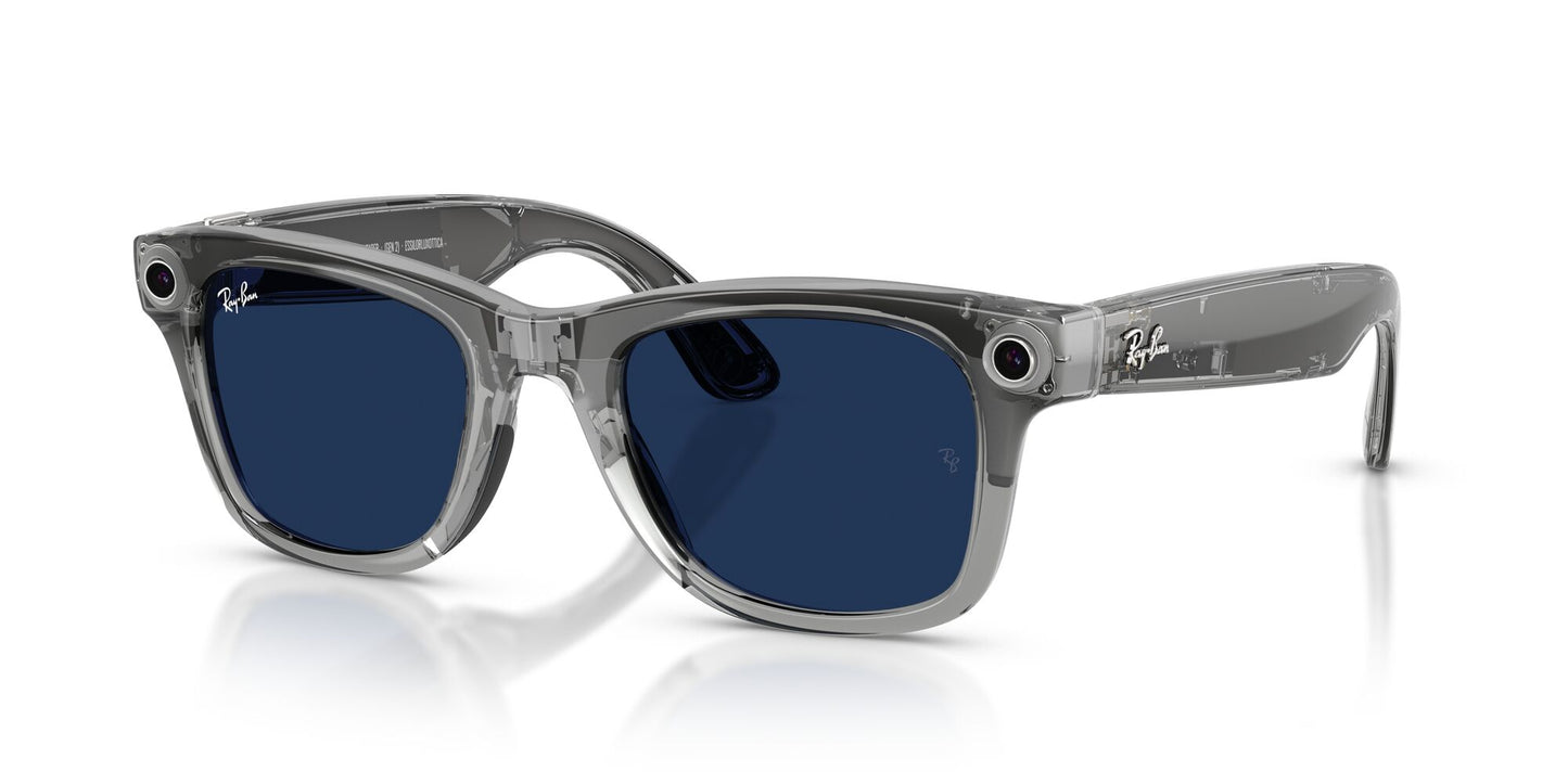 Ray-Ban 4012 Meta (Gen 2) Wayfarer Transparent Grey Clear/Sapphire Transitions RW4012 6840MF (50)