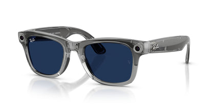 Ray-Ban 4012 Meta (Gen 2) Wayfarer Transparent Grey Clear/Sapphire Transitions RW4012 6840MF (50)