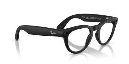 Ray-Ban 4013 Meta (Gen 2) Headliner Matte Black Clear/Blue Light RW4013 601SSB (50)