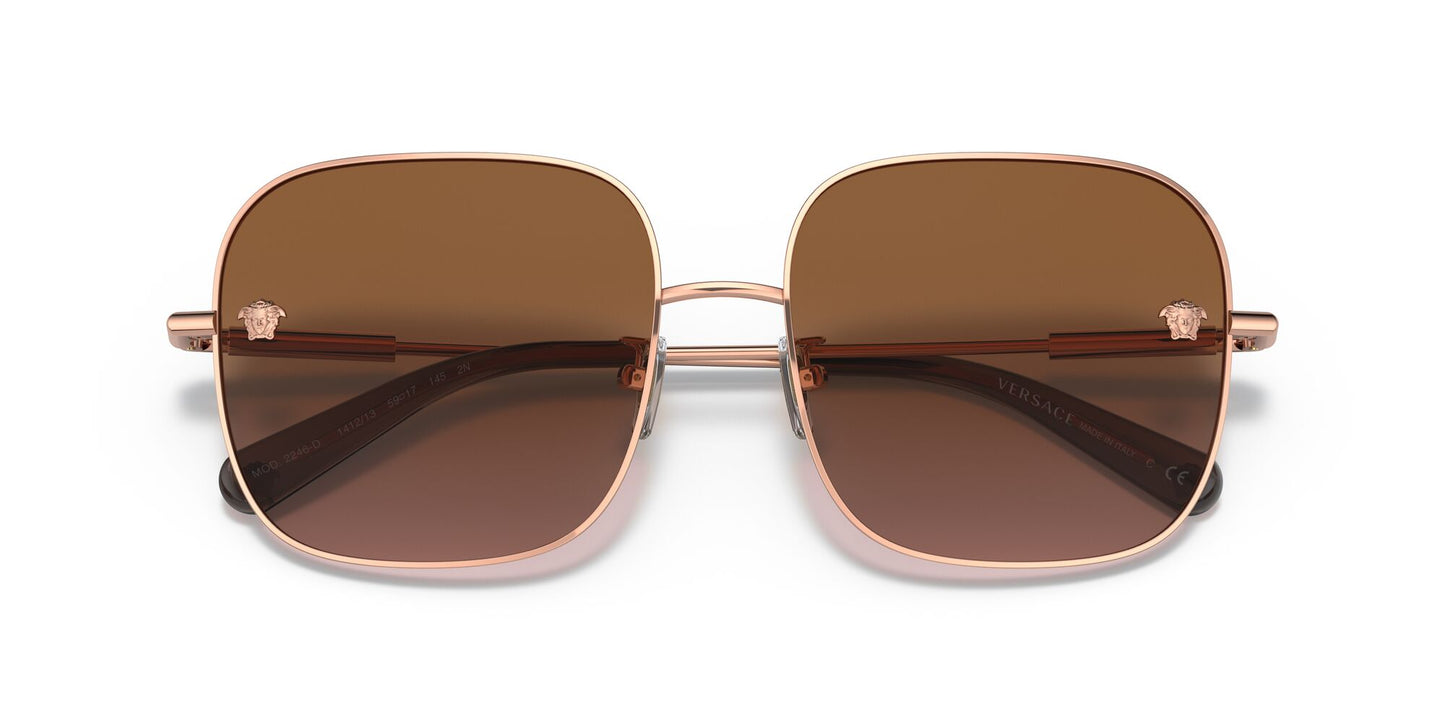 Versace 2246D Rose Gold Brown Gradient (2246D 141213)