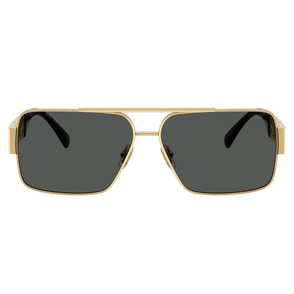 Versace 2290 Gold Dark Grey VE2290 100287 (61)