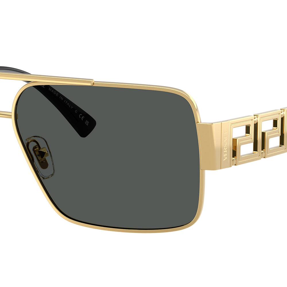 Versace 2290 Gold Dark Grey VE2290 100287 (61)