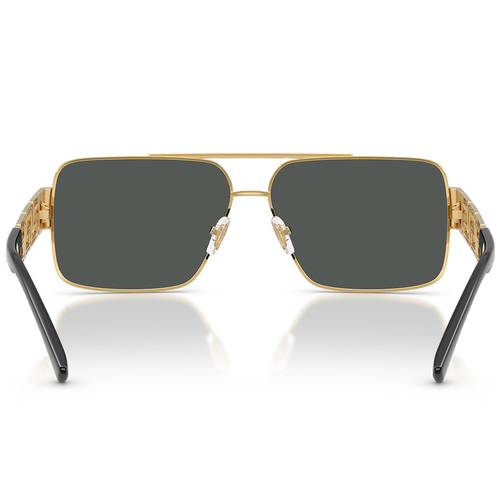 Versace 2290 Gold Dark Grey VE2290 100287 (61)