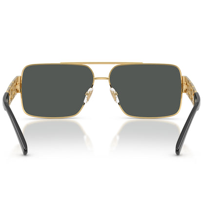 Versace 2290 Gold Dark Grey VE2290 100287 (61)