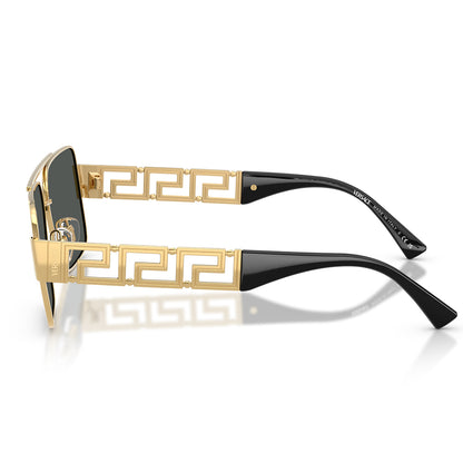 Versace 2290 Gold Dark Grey VE2290 100287 (61)