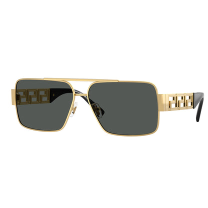 Versace 2290 Gold Dark Grey VE2290 100287 (61)