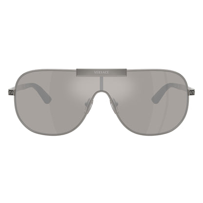 Versace 2293 Gunmetal Light Grey/Silver Mirror VE2293 10016G (40)