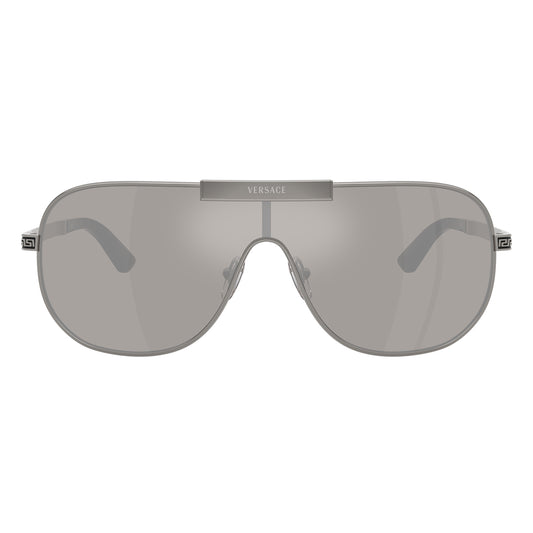 Versace 2293 Gunmetal Light Grey/Silver Mirror VE2293 10016G (40)