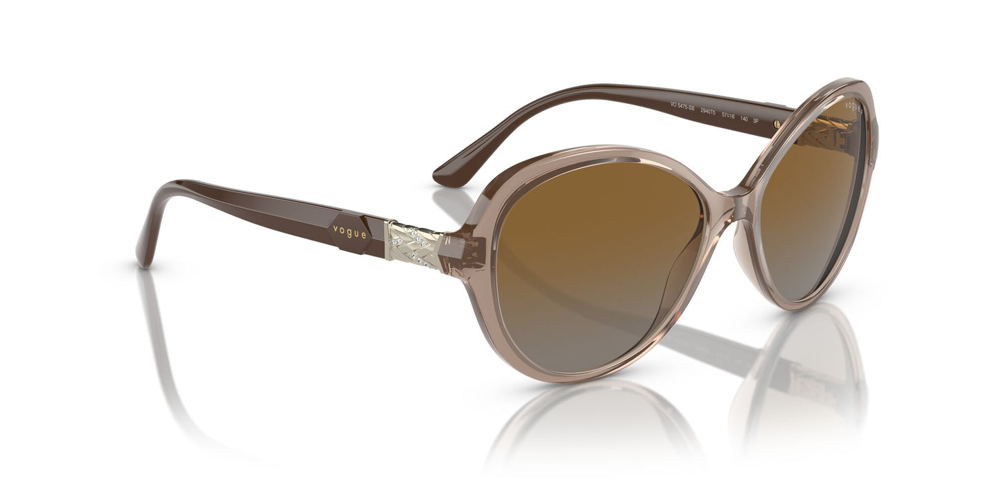 Vogue 5475 Polarised Transparent Brown Brown Gradient (5475 2940T5)