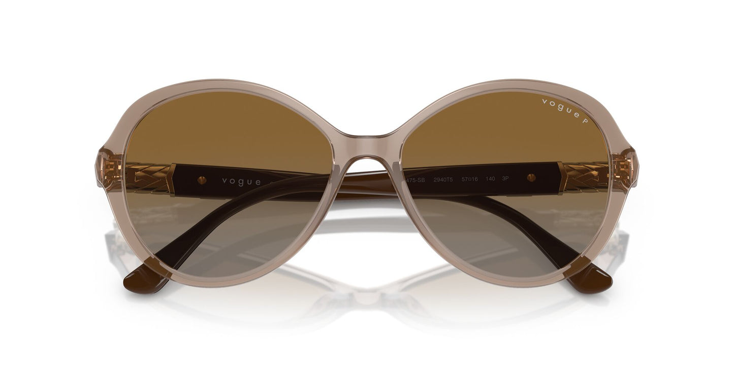 Vogue 5475 Polarised Transparent Brown Brown Gradient (5475 2940T5)