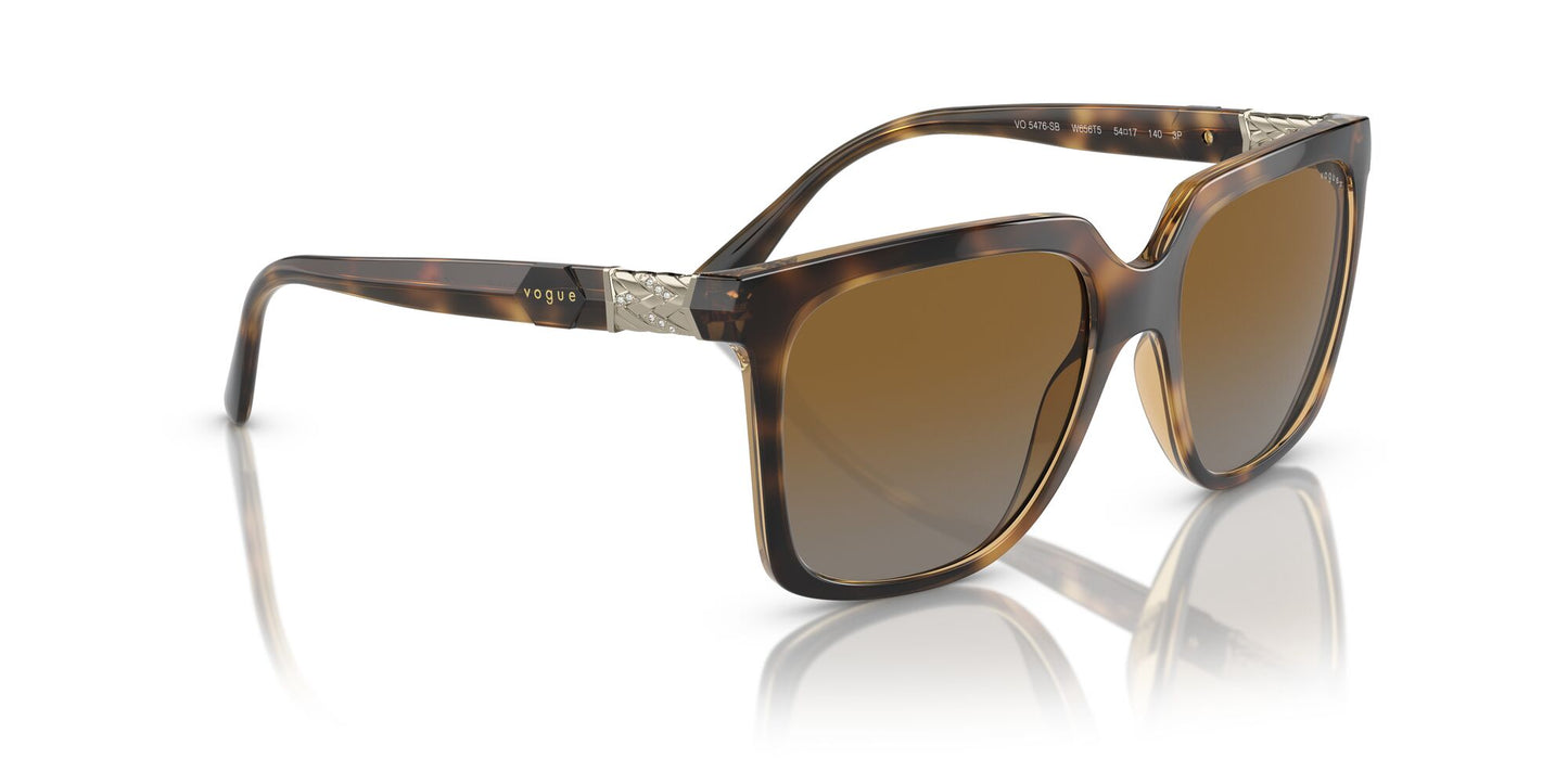 Vogue 5476 Polarised Dark Havana Brown Gradient (5476 W656T5)