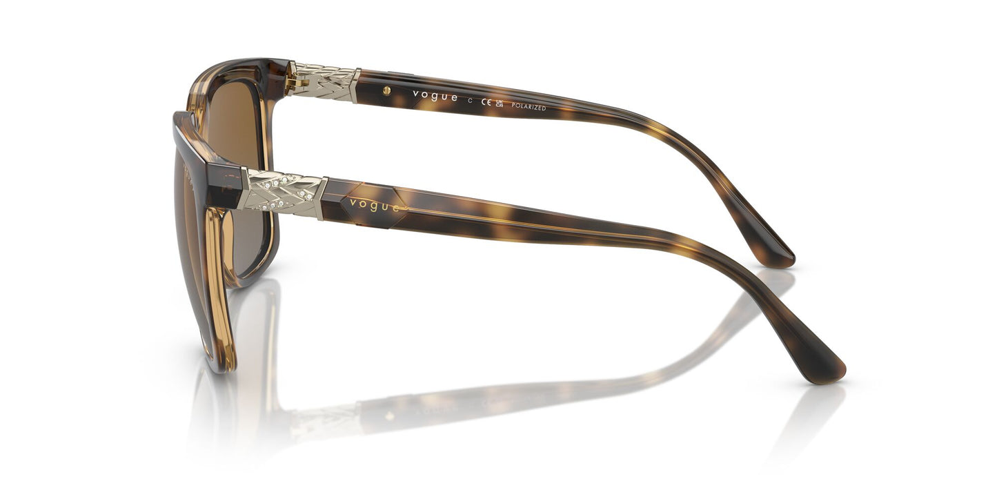 Vogue 5476 Polarised Dark Havana Brown Gradient (5476 W656T5)