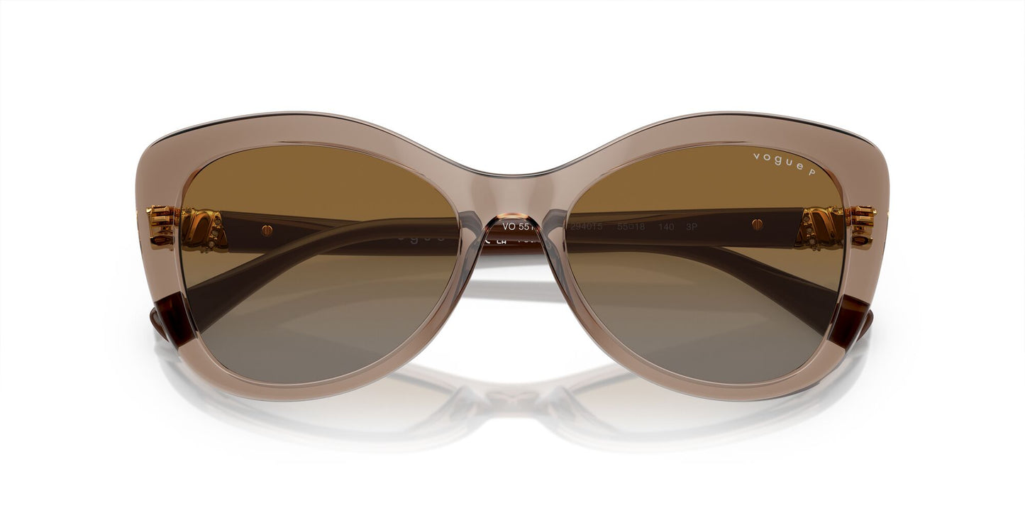 Vogue 5515SB Polarised Transparent Brown Brown Gradient (5515SB 2940T5)