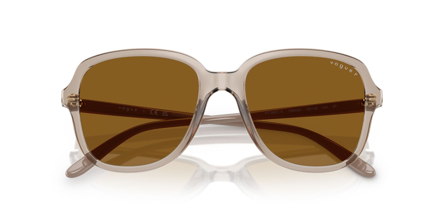 Vogue 5601S Polarised Transparent Caramel Dark Brown (5601S 299083)