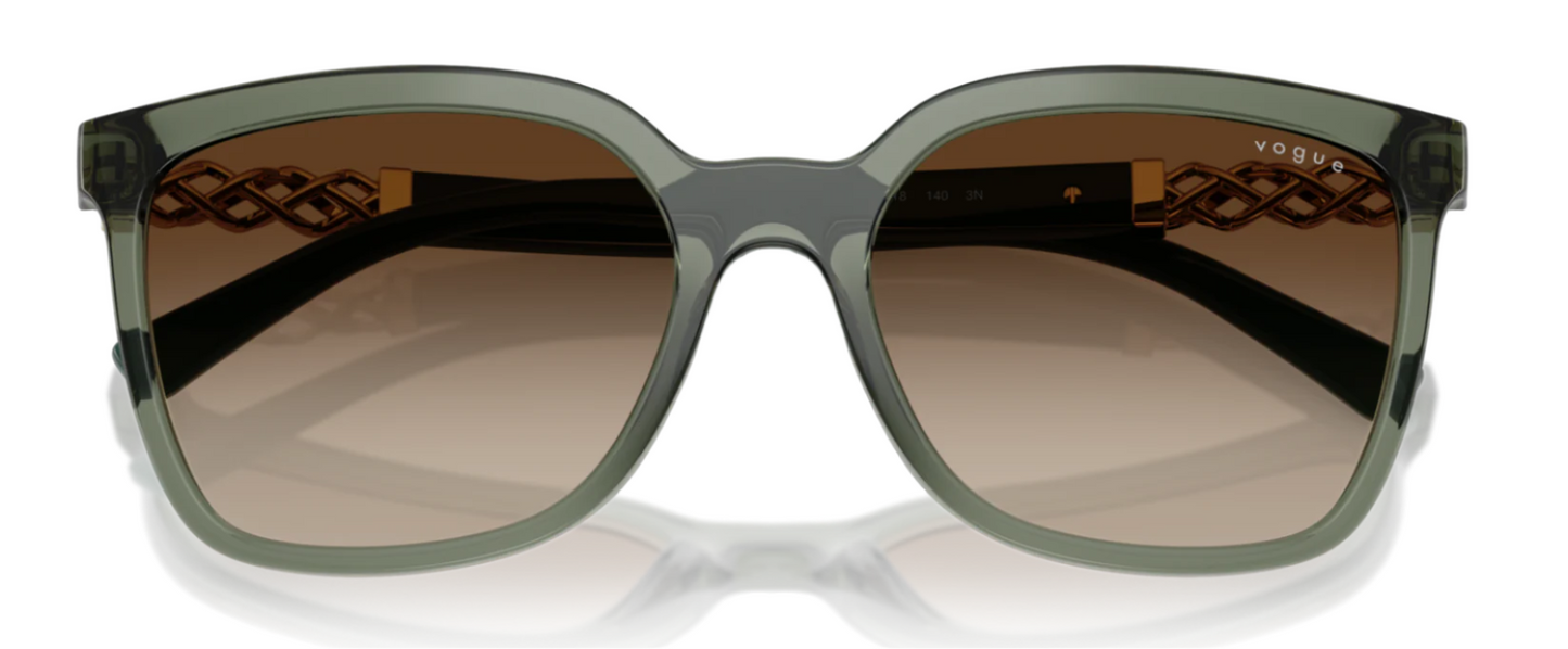 Vogue 5633SB Transparent Mallard Green Brown Gradient (5633SB 308613)