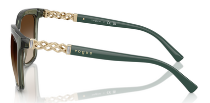 Vogue 5633SB Transparent Mallard Green Brown Gradient (5633SB 308613)