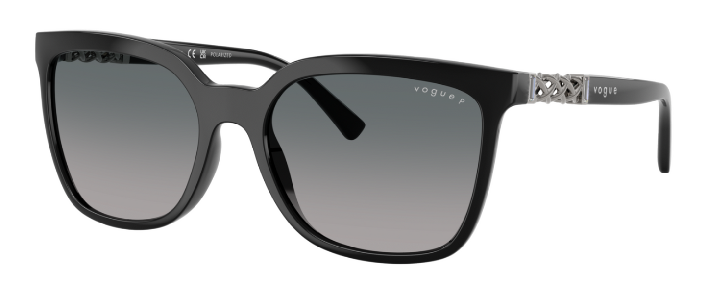 Vogue 5633SB Polarised Black Grey Gradient Blue (5633SB W44/8S)