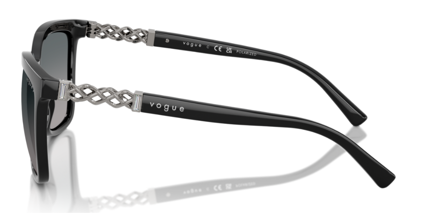 Vogue 5633SB Polarised Black Grey Gradient Blue (5633SB W44/8S)