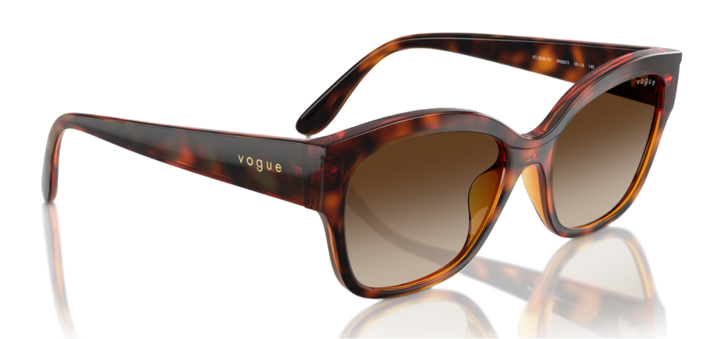 Vogue 5638SU Dark Havana Brown Gradient (5638SU W65613)