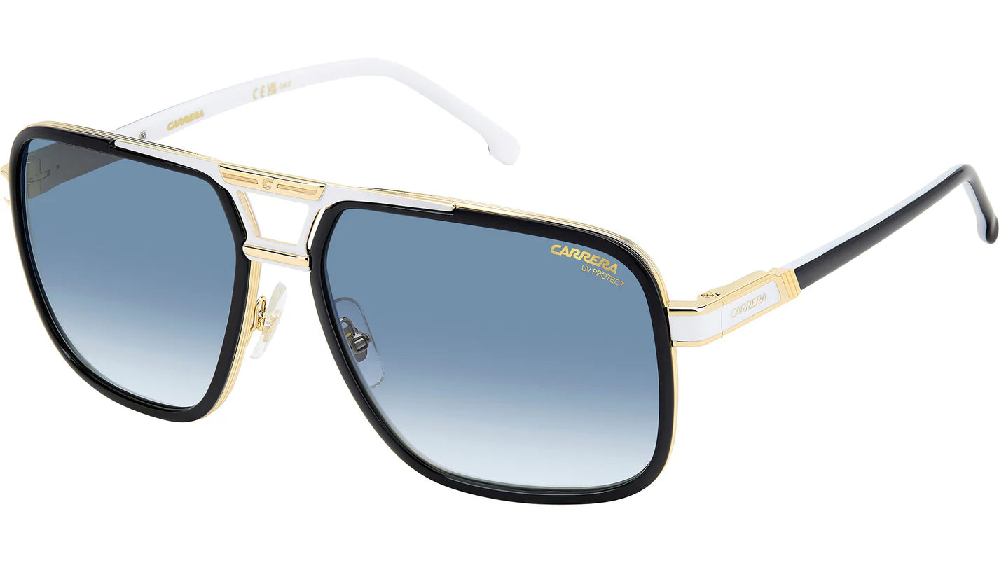 Carrera 1071/S Black White Dark Blue Gradient (80S 08)