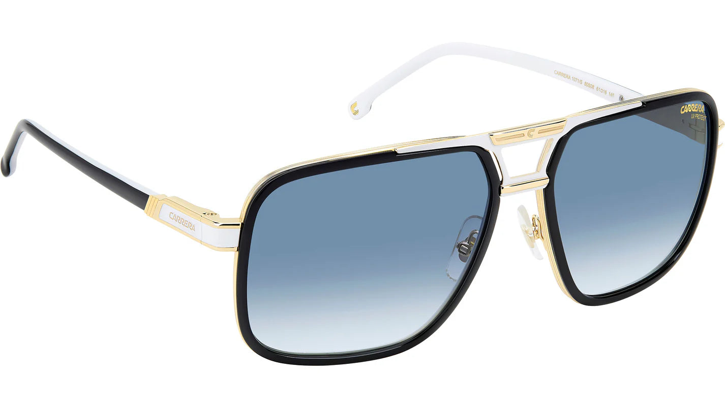 Carrera 1071/S Black White Dark Blue Gradient (80S 08)