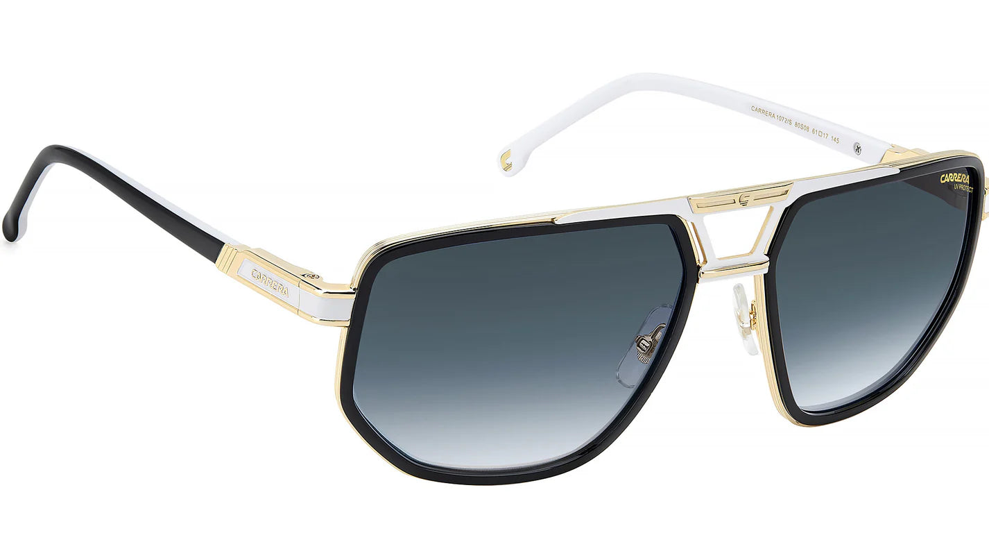 Carrera 1072/S Black White Dark Blue Gradient (80S 08)