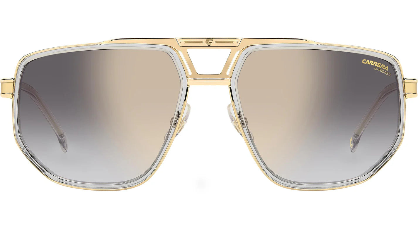 Carrera 1072/S Crystal Grey Grey Gradient Gold Mirror (KB7 FQ)