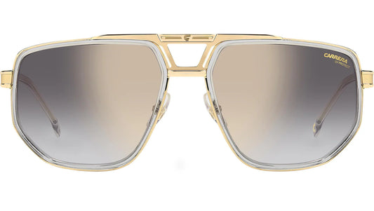 Carrera 1072/S Crystal Grey Grey Gradient Gold Mirror (KB7 FQ)