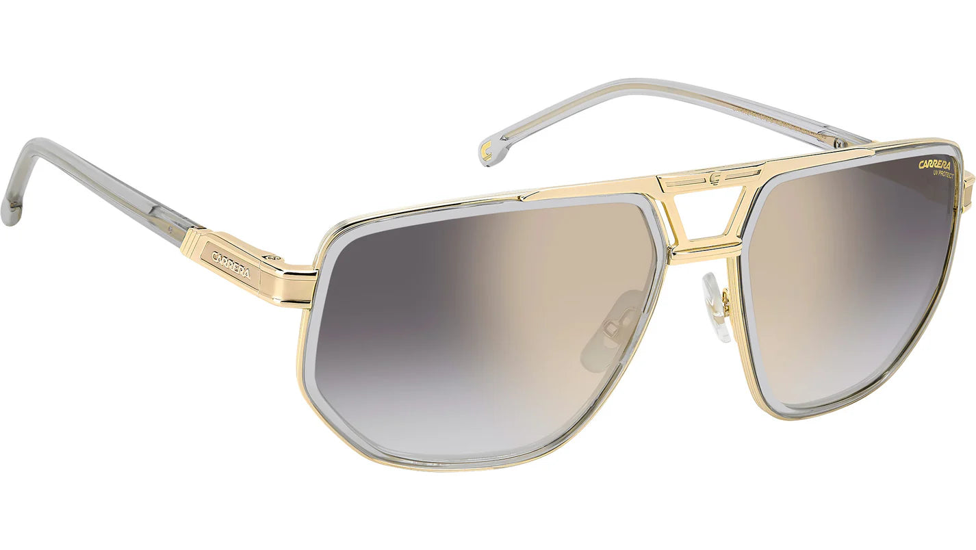 Carrera 1072/S Crystal Grey Grey Gradient Gold Mirror (KB7 FQ)