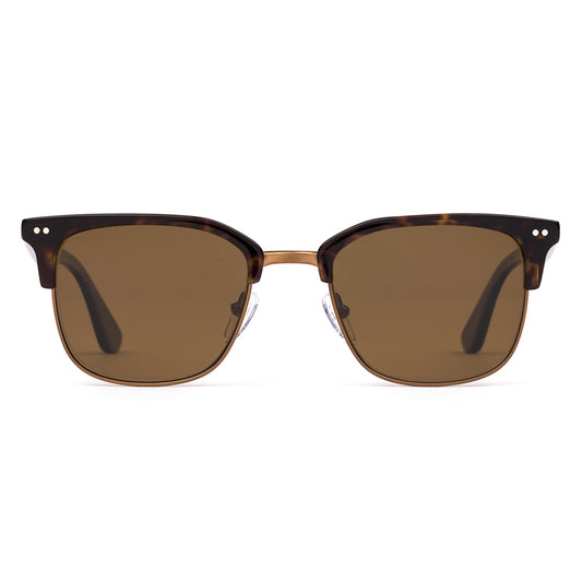 Otis 100 Club Polarised Eco Dark Tort/Brushed Copper Brown 125-2301P (51.5)