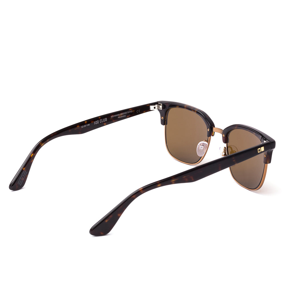 Otis 100 Club Polarised Eco Dark Tort/Brushed Copper Brown 125-2301P (51.5)