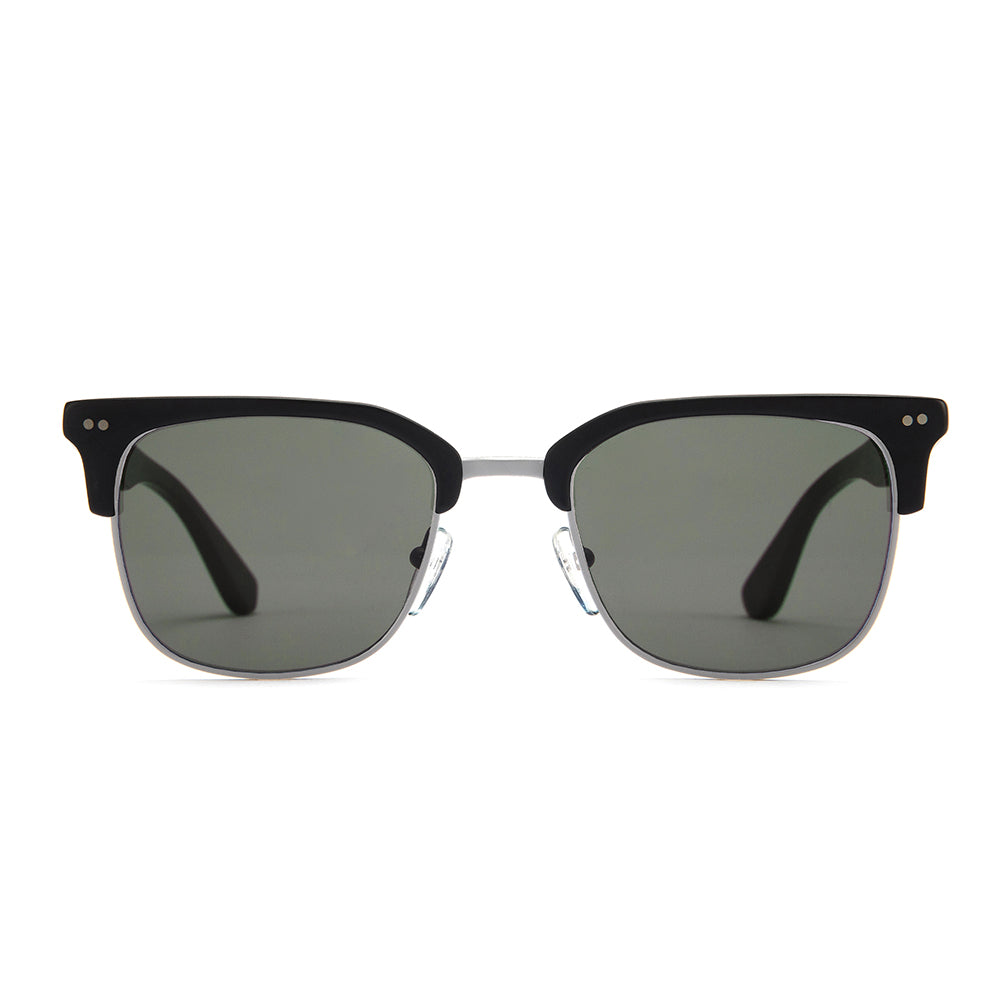 Otis 100 Club Polarised Eco Matte Black/Brushed Gunmetal L.I.T Grey 125-2401LL (51.5)
