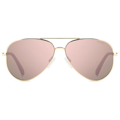 Polaroid Kids 8073/S Polarised Gold/Pink Rose Gold Mirror PLD 8073/S EYR JQ (55)