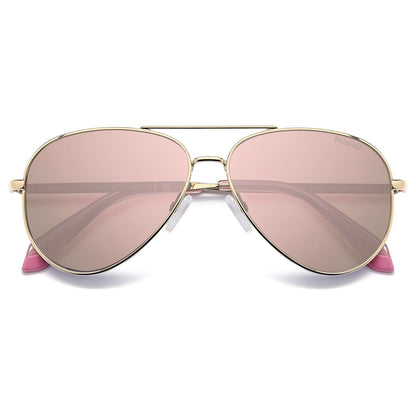 Polaroid Kids 8073/S Polarised Gold/Pink Rose Gold Mirror PLD 8073/S EYR JQ (55)