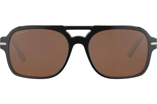Serengeti Marco Polarised Shiny Black Glass Drivers (602002)