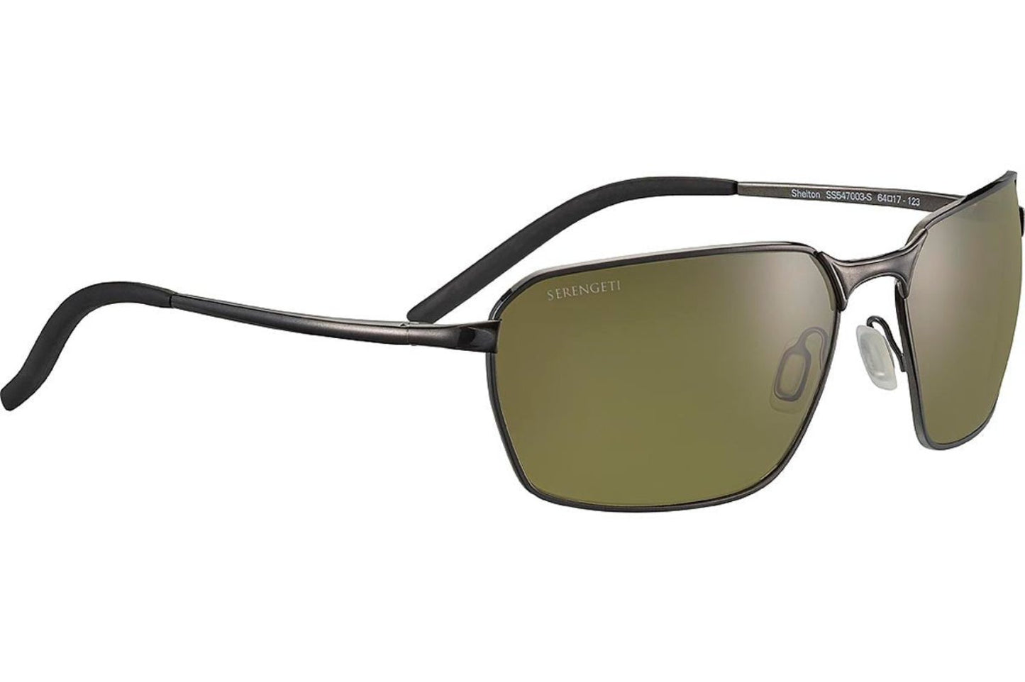 Serengeti Shelton Polarised Shiny Dark Gunmetal Glass 555NM (547006)