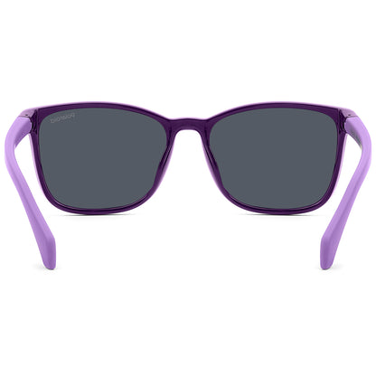Polaroid Kids 8077/S Polarised Plum Pink Mirror PLD 8077/S 0T7 AI (49)