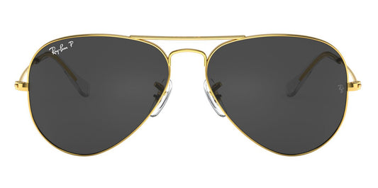 Ray-Ban 3025 Aviator Polarised Gold Black RB3025 919648 (62)