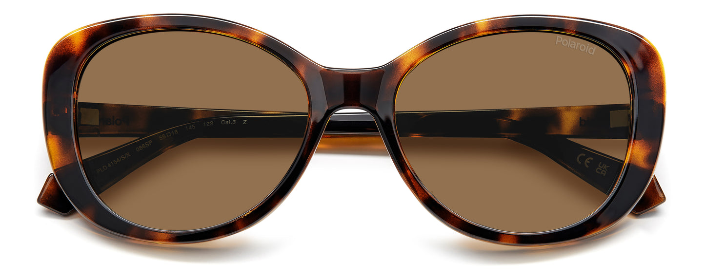 Polaroid 4154/S/X Polarised Havana Bronze (4154/S/X 086 SP)